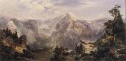 Thomas Moran Half Dome,Yosemite Spain oil painting artist
